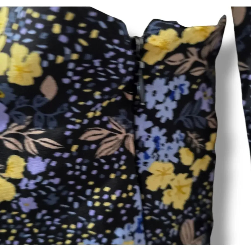 Francesca's collection Jun & Ivy women's blue floral tie straps dress - xs - Picture 3 of 9